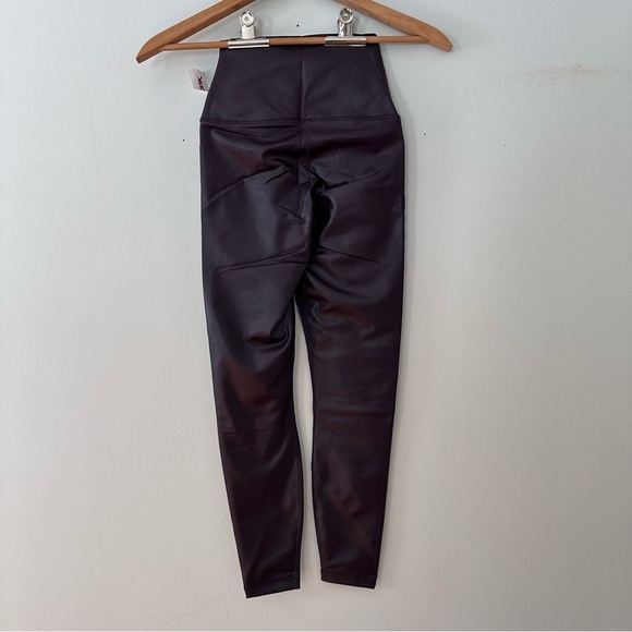 Faux Brown Leather Leggings - Picture 8 of 12